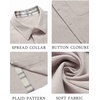 image:imageCOOFANDY Mens Button Down Shirts Short Sleeve Casual Summer Beach Vacation Wedding Shirt with PocketStone