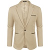 image:imageCOOFANDY Mens Casual Blazer Jacket Slim Fit Sports Coat Business Suit Jackets One ButtonApricot