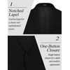 image:imageCOOFANDY Mens Casual Blazer Jacket Slim Fit Sports Coat Business Suit Jackets One ButtonBlack