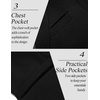 image:imageCOOFANDY Mens Casual Blazer Jacket Slim Fit Sports Coat Business Suit Jackets One ButtonBlack