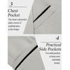image:imageCOOFANDY Mens Casual Blazer Jacket Slim Fit Sports Coat Business Suit Jackets One ButtonLight Gray
