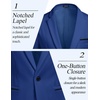 image:imageCOOFANDY Mens Casual Blazer Jacket Slim Fit Sports Coat Business Suit Jackets One ButtonRoyal Blue