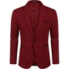 image:imageCOOFANDY Mens Casual Blazer Jacket Slim Fit Sports Coat Business Suit Jackets One ButtonWine Red