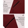 image:imageCOOFANDY Mens Casual Blazer Jacket Slim Fit Sports Coat Business Suit Jackets One ButtonWine Red