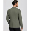 image:imageCOOFANDY Mens Casual Blazer Knit Sport Coat Lightweight Two Button Suit JacketArmy Green