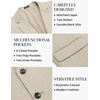 image:imageCOOFANDY Mens Casual Blazer Knit Sport Coat Lightweight Two Button Suit JacketBrown