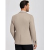 image:imageCOOFANDY Mens Casual Blazer Knit Sport Coat Lightweight Two Button Suit JacketChampagne