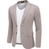image:imageCOOFANDY Mens Casual Blazer Knit Sport Coat Lightweight Two Button Suit JacketCoffee