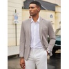 image:imageCOOFANDY Mens Casual Blazer Knit Sport Coat Lightweight Two Button Suit JacketCoffee
