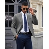 image:imageCOOFANDY Mens Casual Blazer Knit Sport Coat Lightweight Two Button Suit JacketGrey