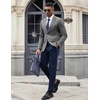 image:imageCOOFANDY Mens Casual Blazer Knit Sport Coat Lightweight Two Button Suit JacketGrey