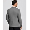 image:imageCOOFANDY Mens Casual Blazer Knit Sport Coat Lightweight Two Button Suit JacketGrey