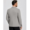image:imageCOOFANDY Mens Casual Blazer Knit Sport Coat Lightweight Two Button Suit JacketLight Grey