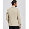 image:imageCOOFANDY Mens Casual Blazer Knit Sport Coat Lightweight Two Button Suit JacketLight Khaki