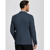 image:imageCOOFANDY Mens Casual Blazer Knit Sport Coat Lightweight Two Button Suit JacketNavy Blue