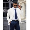 image:imageCOOFANDY Mens Casual Blazer Knit Sport Coat Lightweight Two Button Suit JacketWhite