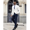 image:imageCOOFANDY Mens Casual Blazer Knit Sport Coat Lightweight Two Button Suit JacketWhite