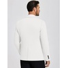 image:imageCOOFANDY Mens Casual Blazer Knit Sport Coat Lightweight Two Button Suit JacketWhite