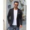 image:imageCOOFANDY Mens Casual Blazer One Button Sport Coats Lightweight Suit JacketBlack