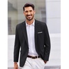 image:imageCOOFANDY Mens Casual Blazer One Button Sport Coats Lightweight Suit JacketBlack