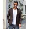 image:imageCOOFANDY Mens Casual Blazer One Button Sport Coats Lightweight Suit JacketBrown