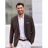 image:imageCOOFANDY Mens Casual Blazer One Button Sport Coats Lightweight Suit JacketBrown