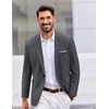image:imageCOOFANDY Mens Casual Blazer One Button Sport Coats Lightweight Suit JacketDark Grey