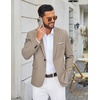 image:imageCOOFANDY Mens Casual Blazer One Button Sport Coats Lightweight Suit JacketKhaki