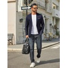 image:imageCOOFANDY Mens Casual Blazer One Button Sport Coats Lightweight Suit JacketNavy Blue