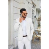 image:imageCOOFANDY Mens Casual Blazer One Button Sport Coats Lightweight Suit JacketWhite