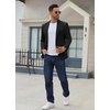 image:imageCOOFANDY Mens Casual Blazer Regular Fit Lightweight Two Button Sport Coat Suit JacketBlack