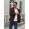 image:imageCOOFANDY Mens Casual Blazer Regular Fit Lightweight Two Button Sport Coat Suit JacketBrown