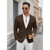 image:imageCOOFANDY Mens Casual Blazer Regular Fit Lightweight Two Button Sport Coat Suit JacketBrown