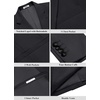 image:imageCOOFANDY Mens Casual Blazer Regular Fit Lightweight Two Button Sport Coat Suit JacketDrak Grey