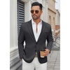 image:imageCOOFANDY Mens Casual Blazer Regular Fit Lightweight Two Button Sport Coat Suit JacketDrak Grey