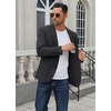image:imageCOOFANDY Mens Casual Blazer Regular Fit Lightweight Two Button Sport Coat Suit JacketDrak Grey