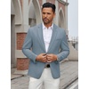 image:imageCOOFANDY Mens Casual Blazer Regular Fit Lightweight Two Button Sport Coat Suit JacketLight Blue