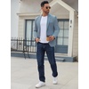 image:imageCOOFANDY Mens Casual Blazer Regular Fit Lightweight Two Button Sport Coat Suit JacketLight Blue