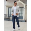 image:imageCOOFANDY Mens Casual Blazer Regular Fit Lightweight Two Button Sport Coat Suit JacketLight Grey