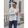 image:imageCOOFANDY Mens Casual Blazer Regular Fit Lightweight Two Button Sport Coat Suit JacketLight Grey