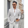image:imageCOOFANDY Mens Casual Blazer Regular Fit Lightweight Two Button Sport Coat Suit JacketLight Grey