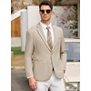 image:imageCOOFANDY Mens Casual Blazer Regular Fit Lightweight Two Button Sport Coat Suit JacketLight Khaki