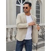 image:imageCOOFANDY Mens Casual Blazer Regular Fit Lightweight Two Button Sport Coat Suit JacketLight Khaki