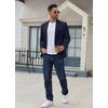 image:imageCOOFANDY Mens Casual Blazer Regular Fit Lightweight Two Button Sport Coat Suit JacketNavy Blue