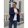 image:imageCOOFANDY Mens Casual Blazer Regular Fit Lightweight Two Button Sport Coat Suit JacketNavy Blue