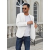 image:imageCOOFANDY Mens Casual Blazer Regular Fit Lightweight Two Button Sport Coat Suit JacketWhite