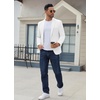 image:imageCOOFANDY Mens Casual Blazer Regular Fit Lightweight Two Button Sport Coat Suit JacketWhite