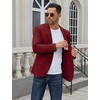 image:imageCOOFANDY Mens Casual Blazer Regular Fit Lightweight Two Button Sport Coat Suit JacketWine Red