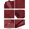 image:imageCOOFANDY Mens Casual Blazer Regular Fit Lightweight Two Button Sport Coat Suit JacketWine Red