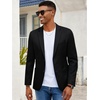 image:imageCOOFANDY Mens Casual Blazer Slim Fit Sport Coat Lightweight Two Button Suit JacketsBlack